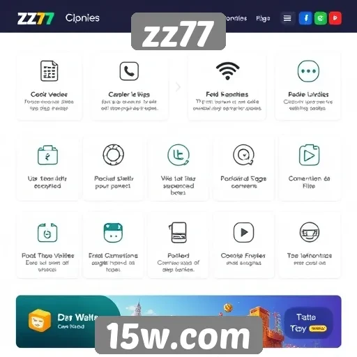 Análise das principais funcionalidades do site zz77